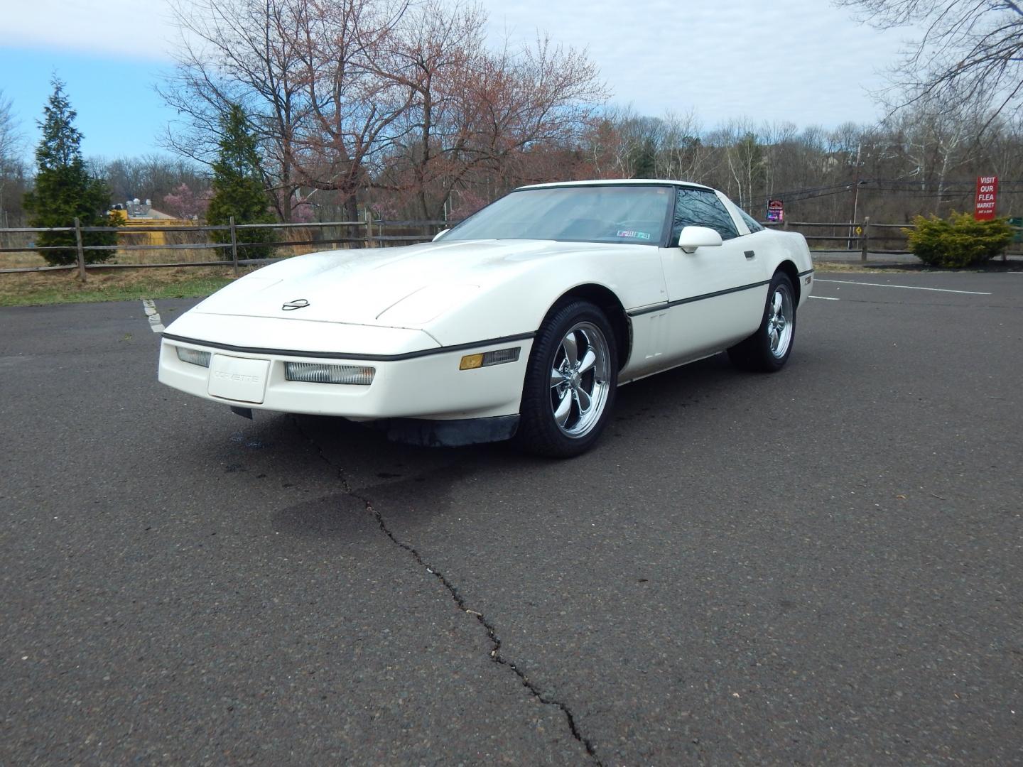 1984 White /Black leather Chevrolet Corvette (1G1AY0789E5) , located at 6528 Lower York Road, New Hope, PA, 18938, (215) 862-9555, 40.358707, -74.977882 - Here for sale is a good running 1984 Chevrolet Corvette Coupe. Under the hood is a strong 5.7 liter V8 which puts power to the rear wheels via a good shifting automatic transmission. Seats are recently reupholstered in Black leather and look great. Removable targa top. Power windows, power locks, - Photo#0